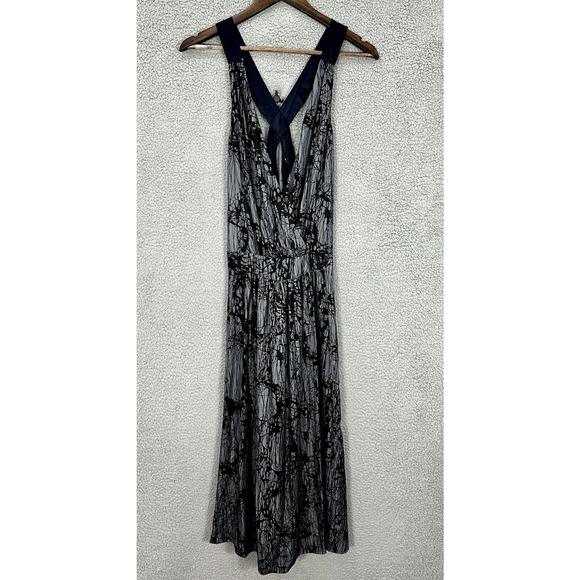Marc Jacobs Dresses & Skirts - Marc Jacobs‎ Sleeveless Silk Maxi Dress Blue Geometric Paint Splatter Boho Sz 8